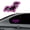 Pink, variant on Solar Powered Bat LED Car Light - Wireless RGB Multi-Color Atmosphere Lamp with Smart Sensor, 8 Dynamic Modes, Vacuum Suction Cup Installation for Car Truck SUV Window Decoration (A)