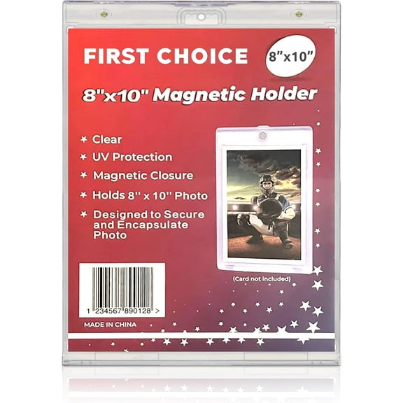 Premium 8x10 Acrylic Magnetic Picture Frames Crystal Clear Magnetic Photo Frames, One Touch Photo Magnetic Holders, UV Protection Protectors, Premium Wall Mountable Photo Protective Holders