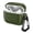 Armygreen, variant on ELEHOLD For Airpods 4 (2024) Earphone Case, Slim Fit Shockproof Premium Leather Non-Slip Protection Cover with Carabiner, Black