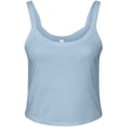 thumbnail image 1 of Bella + Canvas Womens Plain Micro-Rib Spaghetti Strap Tank Top, 1 of 3