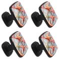 thumbnail image 2 of 4 Pcs Square Cabinet Handle Drawer Pulls Starfish Knobs with Screws Furniture Office Cabinet Knob Decoration, 2 of 7