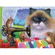 thumbnail image 1 of Pintura de diamantes (DE6061) Cuadro de diamantes de imitación 5D Cuadrado DIY Ratón Gato Decoración 45x60cm Hugtrwg Para estrenar, 1 of 1