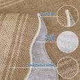 thumbnail image 6 of Nanan Scalloped Runner Rug 2'x6' Edge Jute Rug, Washable Non Slip Low Pile Indoor Outdoor Rug Farmhouse Carpet for Living Room Dining Room Patio Entryway, Heather, 6 of 7