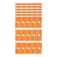 thumbnail image 1 of Etiquetas de regalo P-Type de 6 piezas, escriturables, 3.31"x1.02" en color naranja, 1 of 5