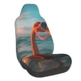 thumbnail image 1 of Wukai Swimming Goggled Flamingo Full Set Car Seat Covers with Soft Padding Universal Auto Front Seats Protector and Cushion Mat, 1 of 5