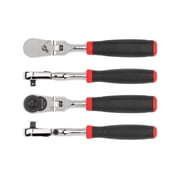 TEKTON 1/4 Inch Drive x 6 Inch Flex Head Comfort Grip Ratchet | SRH22006