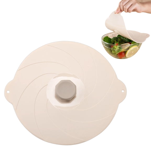 Silicone Bowl Lids - 12 Inch Round Reusable Storage Covers for Pots, Cups, Bowls, Plates | Microwave & Heat-Safe Lid Covers (6 Sizes)