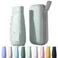 thumbnail image 1 of LEEYNEER Mini Compact Travel Sun Umbrella with Case - Small UV Protection Umbrella  Lightweight Portable Windproof Parasol for Women  Men & Kids  Square Box Design, 1 of 4