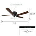thumbnail image 4 of Design House  Millbridge LED Reverse Airflow Ceiling Fan in Bronze, 52-Inch, 4 of 26