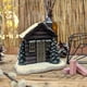 thumbnail image 3 of Casa de pueblo navideña, delicada cabaña navideña para decoración de centro de mesa, 3 of 8