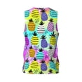 thumbnail image 3 of Gaeub Graffiti Pineapples Men's Mesh Basketball Jersey, Quick-Drying Sleeveless Top S-4XL, Loose Muscle Tank Top -Small, 3 of 9