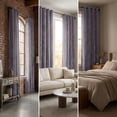 thumbnail image 5 of SNITIE Crushed Velvet Grommet Curtains, 2 Panels Luxurious Thermal Insulated Soundproof Drapes, Light-Filtering Soft Durable Window Treatments for Living Room Office, 5 of 8