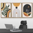 thumbnail image 2 of wall26 Framed Canvas Print Wall Art Set Mid-Century Crescent Moon Plant Landscape Nature Abstract Illustrations Modern Art Bohemian Decorative for Living Room, Bedroom, Office - 16"x24"x3 Natural, 2 of 5