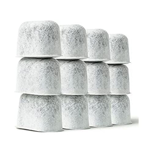 K&J 12-Pack of Cuisinart Compatible Replacement Charcoal Water Filters for Coffee Makers - Fits all Cuisinart Coffee Makers