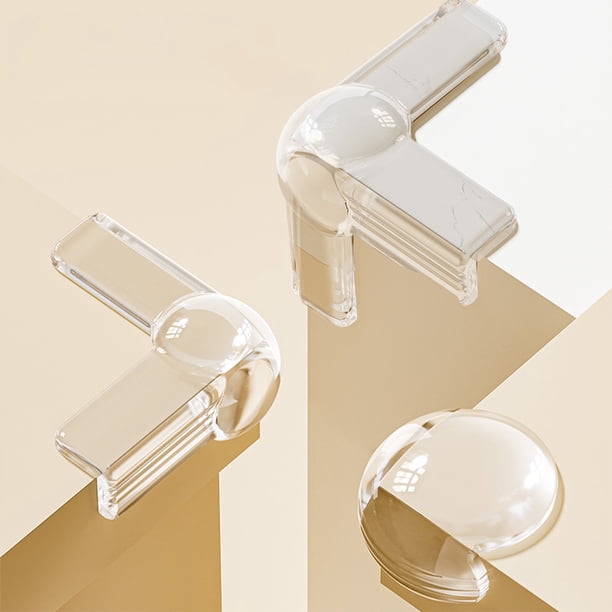 Xihbxyly Tiras Protectoras de Esquinas, Silicona Transparente, Diseño Que Absorbe Impactos, Múltiples Opciones de Forma, Seguridad para Muebles Del Hogar, Resistentes Al Agua y Al Aceite, Juego de 4