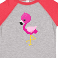 thumbnail image 4 of Inktastic Cute Flamingo, Little Flamingo, Pink Flamingo Girls Toddler T-Shirt, 4 of 5