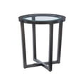 thumbnail image 3 of Linon 3 Piece Wood Coffee & End Table Set Glass Top in Umber Paint, 3 of 16