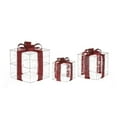 thumbnail image 1 of Luxen Home WHHD1421 Cadeaux de Noël Éclairés, Rouge - Ensemble de 3, 1 of 1