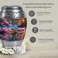 thumbnail image 7 of MUKTIVE Frog Urn for Ashes Adults Male - Pink Flower Urns for Cremation Ashes Mother - Decorative Large Urns for Human Adult - 10 Inch Large Urn for Memorial Father, 7 of 7