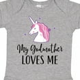 thumbnail image 4 of Inktastic Godmother Loves Me Unicorn Girls Girls Baby Bodysuit, 4 of 5