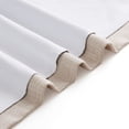 thumbnail image 6 of SUNSHIELD ESSENTIALS Tattersol Blackout Curtains for Living Rooms, Single Curtain Grommet, 50" x 84", Linen, 6 of 7