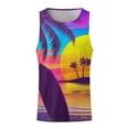 thumbnail image 2 of Men's Tank Tops,Men's Sleeveless Summer Casual Mesh Tank T-Shirt Round Neck Tops Tunic Loose Shirts(Yellow,M), 2 of 5