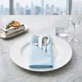 thumbnail image 4 of Unique Bargains 12Pcs Solid Washable Reusable Cloth Napkins Sky Blue 13x13inch, 4 of 6