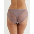 thumbnail image 2 of Joyspun Women's Microfiber and Lace Hipster Panties, 3-Pack, Sizes XS-3XL, 2 of 7