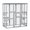 Grey, variant on PawHut Large Wooden Outdoor Cat Enclosure Cage White