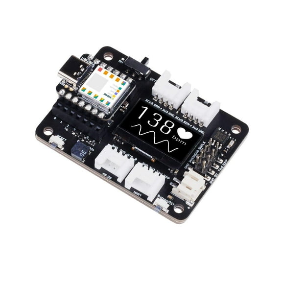 Seeeduino XIAO Expansion Board with Quick Prototyping Rich peripherals, No Soldering Needed and Circuit Python Supported.