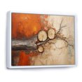thumbnail image 2 of Designart Tree Redbrown framed wall art decor, Tree Redbrown framed wall Art, Abstract Redbrown Tree composition , Multi-Color Large Traditional White Framed Wall Art, White Color Frame, 2 of 5