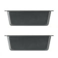 Mainstays 2pk Nonstick Mini Loaf Pan, 5.7 in W x 3 in D x 2 in H, Hand
