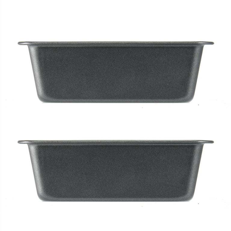 Mainstays 2pk Nonstick Mini Loaf Pan, 5.7 in W x 3 in D x 2 in H, Hand Wash  Recommended