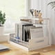 thumbnail image 3 of Under Sink Organizer, Pull Out Cabinet Organizer 2 Tier Slide Out Sink Shelf Cabinet Storage Shelves,White, 1 Pack, 3 of 4