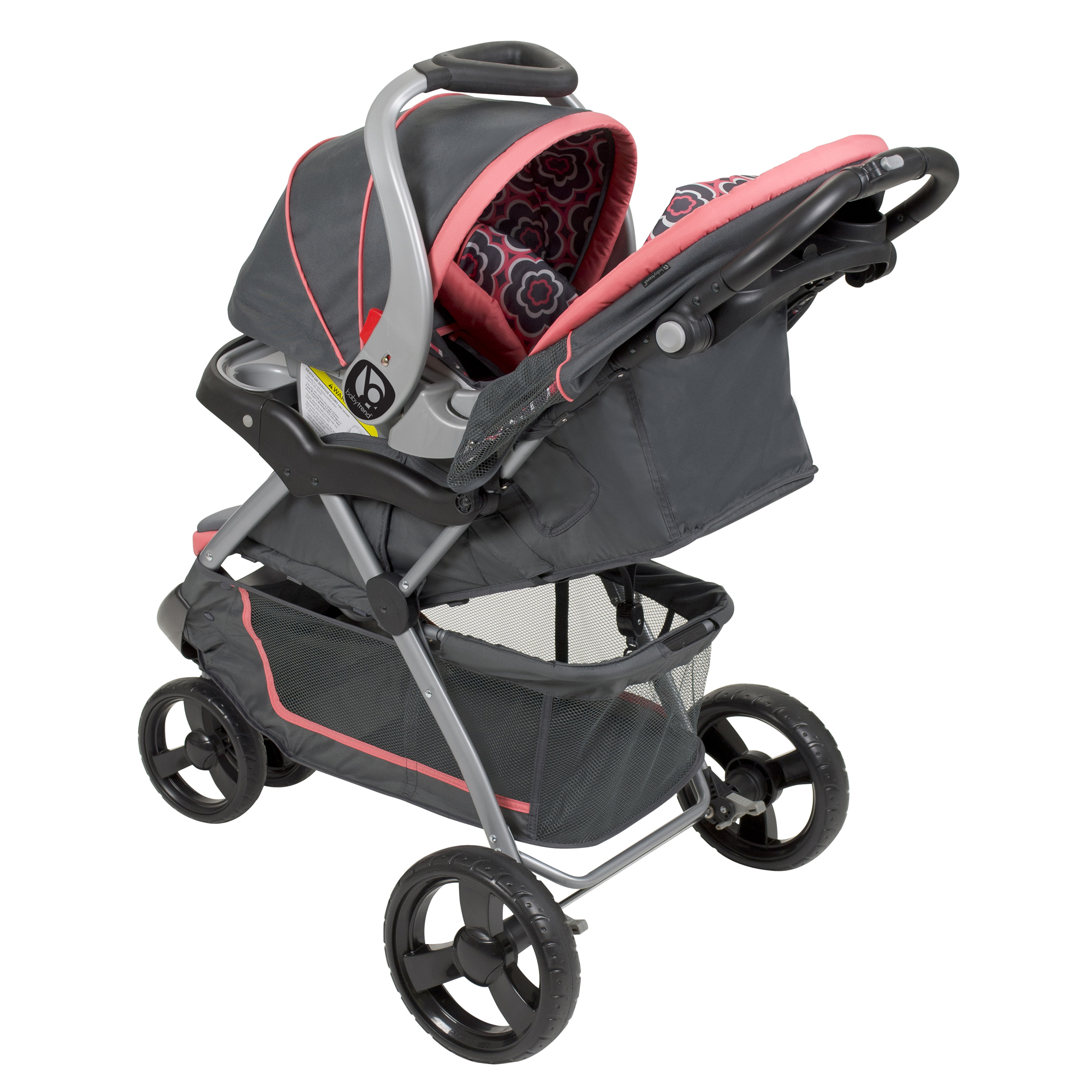 Baby Trend Nexton Travel System Stroller, Coral Floral - image 4 of 7