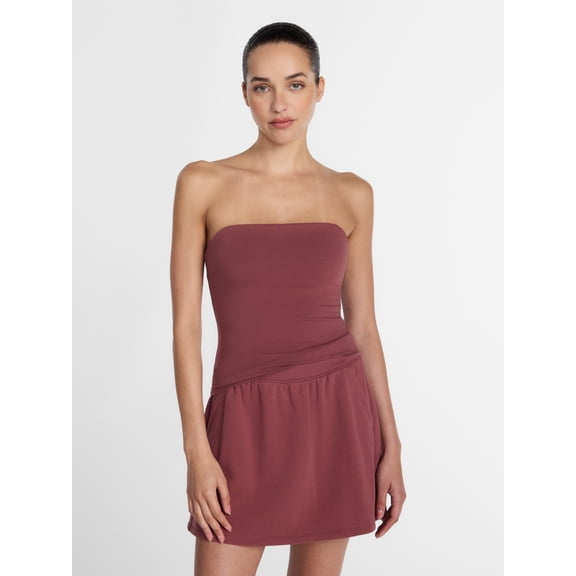 Athletic Works Women's Cotton-Blend Tube Top, Sizes XS-XXXL