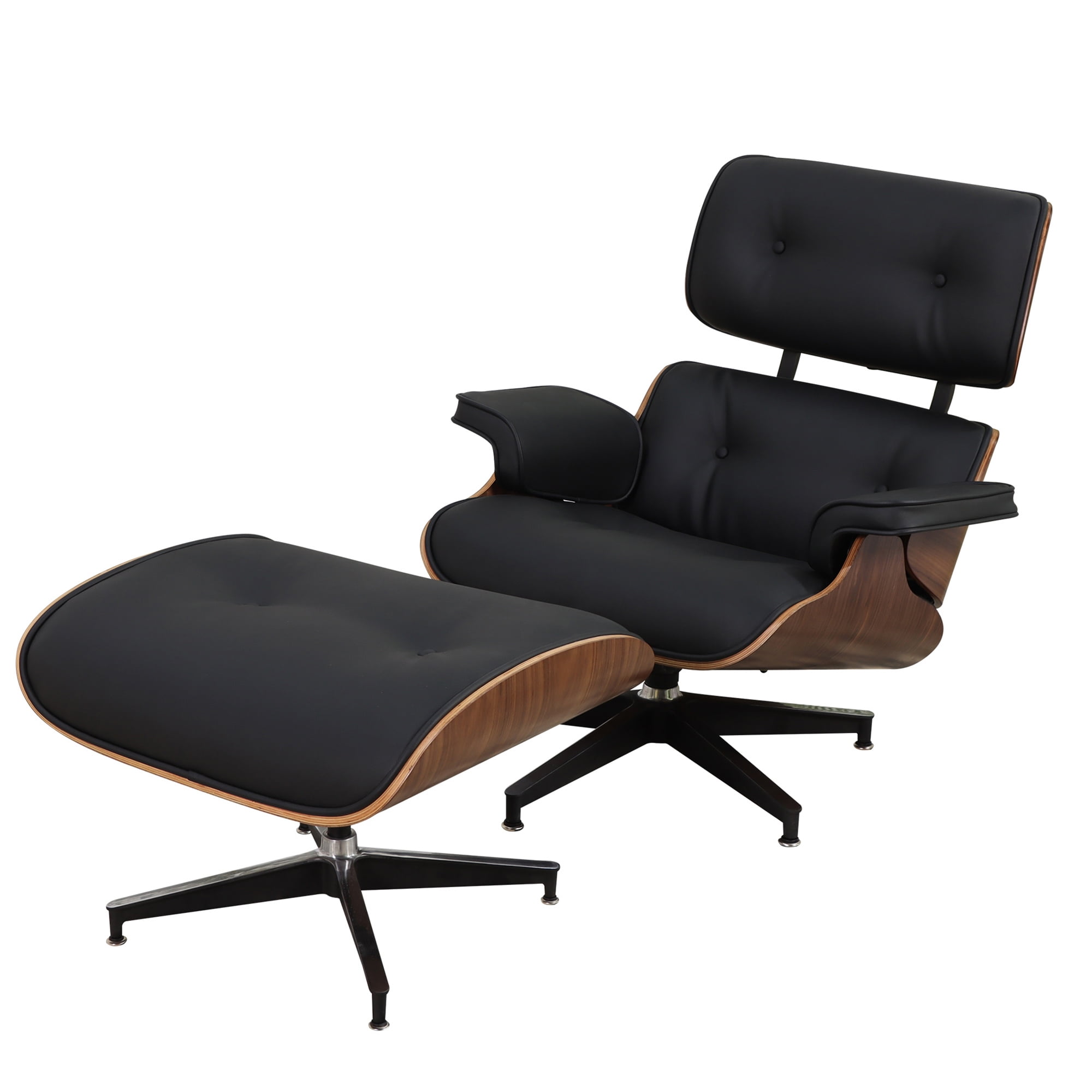 CoSoTower Mid Century Lounge Chair With Ottoman, Modern Arm Chair