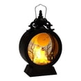 thumbnail image 1 of Bougie Rétro LED Halloween Portable Vent Rond Ornements d'Ambiance Lampe Décorative Électronique, 1 of 8