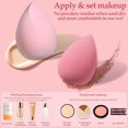 thumbnail image 7 of 14 Pcs Makeup Sponge Set Beauty Sponges Blender with 4 Pcs Powder Puff and 4 Pcs Mini Make up Sponges Valentine‘s Day Gift Mother‘s Day Gift for Women Liquid Foundation Powder Concealer C, 7 of 7
