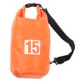 thumbnail image 5 of Bolsa seca impermeable Bolsa de almacenamiento en seco de PVC plegable portátil con correa para el hombro para nadar Rafting Camping 15L Naranja, 5 of 5