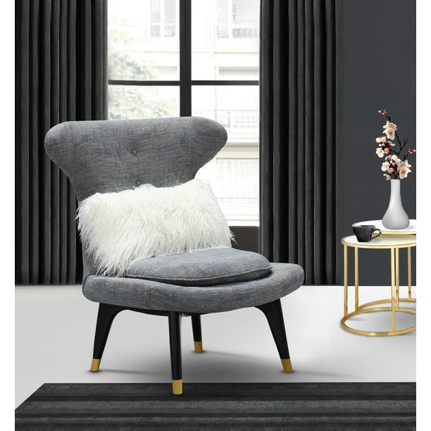 Chic Home Cheverny Accent Club Chair Two-Tone Textured Fabric - Walmart.com