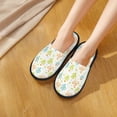 thumbnail image 5 of KLL Snake And Cactus Slippers for Women Men House Slip on Indoor Outdoor Bedroom Furry Fleece Lined Ladies Comfy Anti-Skid Rubber Hard Sole-Large, 5 of 8