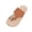 Orange, variant on Womens Casual Toe Post Slide Flip Flops T Strap Metallic Buckle Braided Thick Sole Cushioned Non Slip Flat