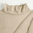 thumbnail image 4 of QHFBli Chandails Thermiques à Col Roulé pour Femmes Texture Polaire Manches Longues Couche de Base Chauds pour Temps Froid Entraînement, 4 of 5