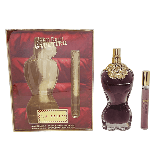 Set de regalo de 2 piezas Jean Paul Gaultier La Belle para mujer EDP 3,4 oz y 0,34 oz