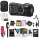 thumbnail image 1 of Ricoh WG-80 Cámara digital impermeable, LCD de 2,7" (negro) 03123 - Paquete con tarjeta de memoria de 64 GB, estuche de transporte, trípode, Corel Photo-Video-Art Suite + más (modelo internacional), 1 of 6