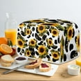 thumbnail image 5 of ZUXONGSY Sunflower Cow Pattern Toster Cover 2 Slice Toaster Dust Cover Dustproof Cover Wide Slot Universal Size Kitchen Appliance Cover for Bread Machine Home Decor, 5 of 7
