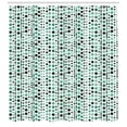 thumbnail image 3 of Ambesonne Modern Shower Curtain, Geometrical Circles Dots, 69"Wx84"L, Hunter Green Turquoise, 3 of 3