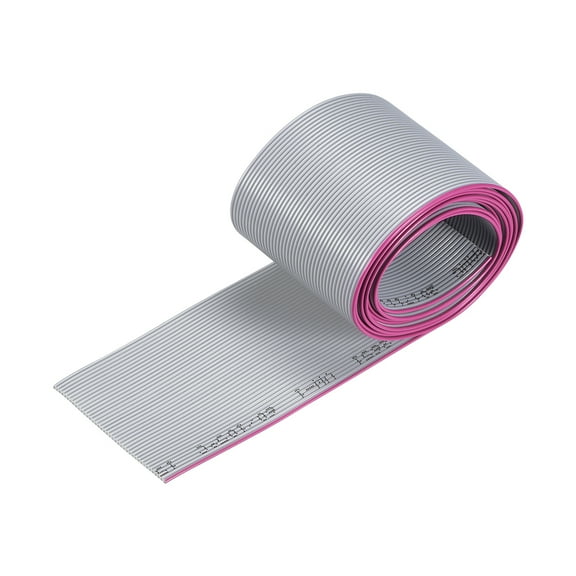 Flat Ribbon Cable Wire 1m / 3.3ft Length 1.0mm Pitch 40 Pins Gray for AWM 2651 Connecting