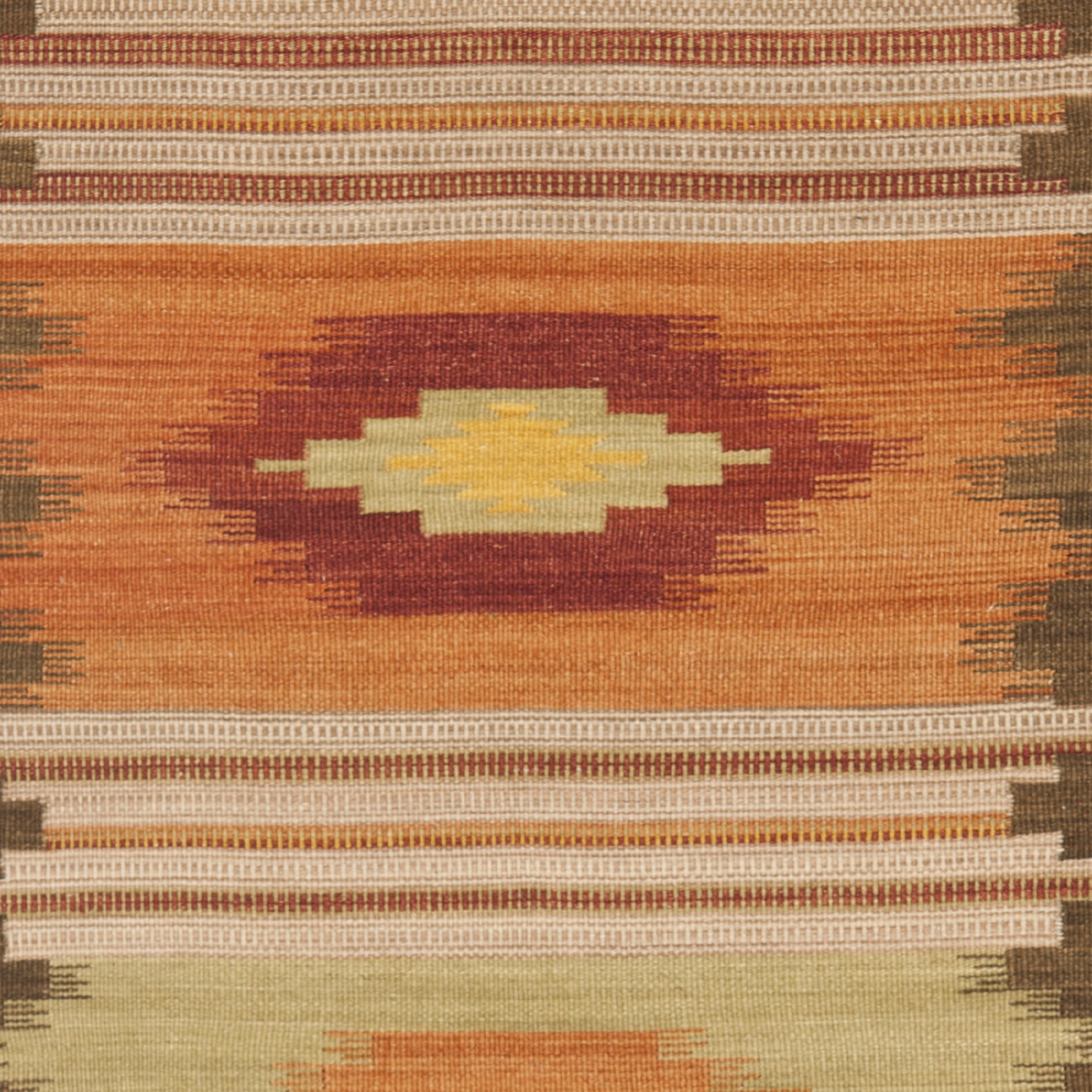 SAFAVIEH Kilim Cabrail Southwestern Wool Area Rug, Brown/Multi, 10' x 14'